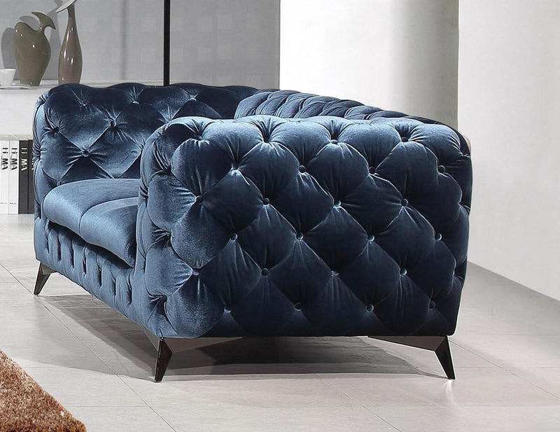 J&M Furniture Glitz Loveseat in Blue image