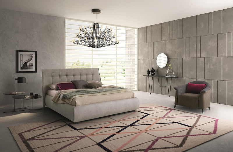 J&M Furniture Guscio King Storage Bed in Grey image