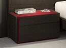 J&M Furniture Lagos Right Facing Night Stand in Red Gloss & Wenge image
