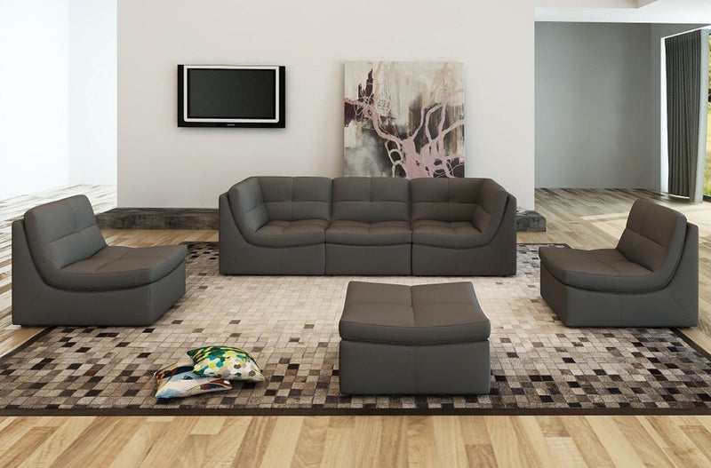 J&M Furniture Lego 6pc Living Room Set in Grey image
