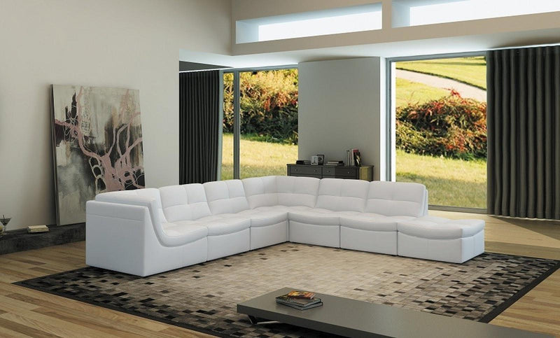 J&M Furniture Lego 7pc Living Room Set in White image