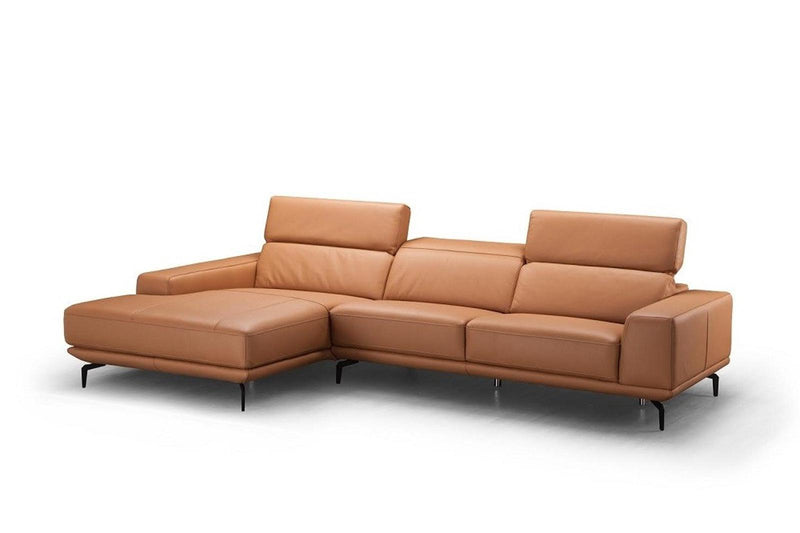 J&M Furniture Lima Left Hand Facing Chaise Sectional in Peru Orange image