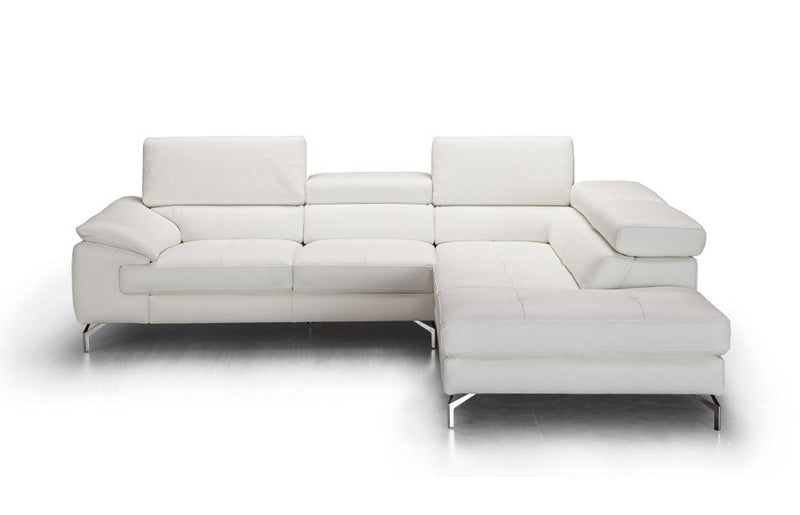 J&M Furniture Nila Right Hand Facing Chaise Sectional in White image