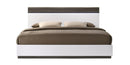 J&M Furniture Sanremo B King Panel Bed in Walnut Veneer image