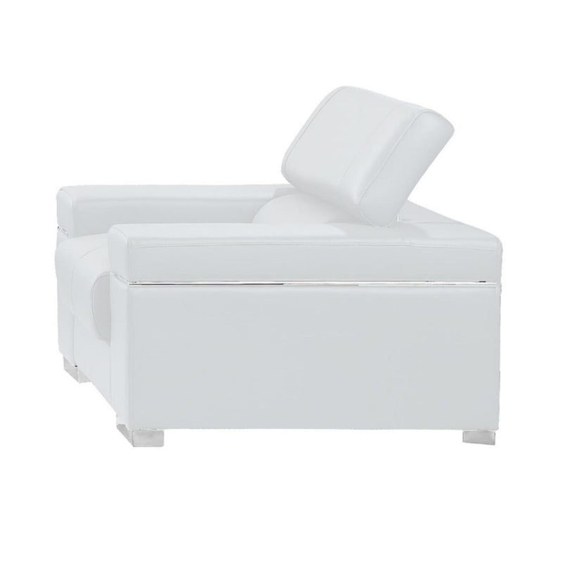 J&M Furniture Soho Chair in White Leather image