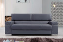 J&M Furniture Soho Sofa in Grey Leather image