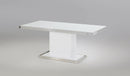 J&M Furniture Star Rectangular Dining Table in White image