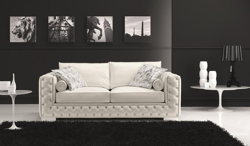 J&M Furniture Vanity Loveseat in White image
