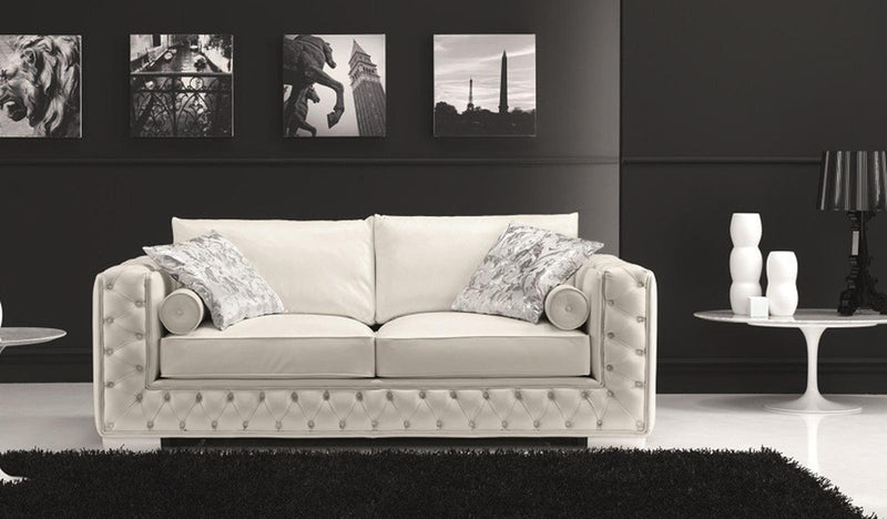 J&M Furniture Vanity Sofa in White image