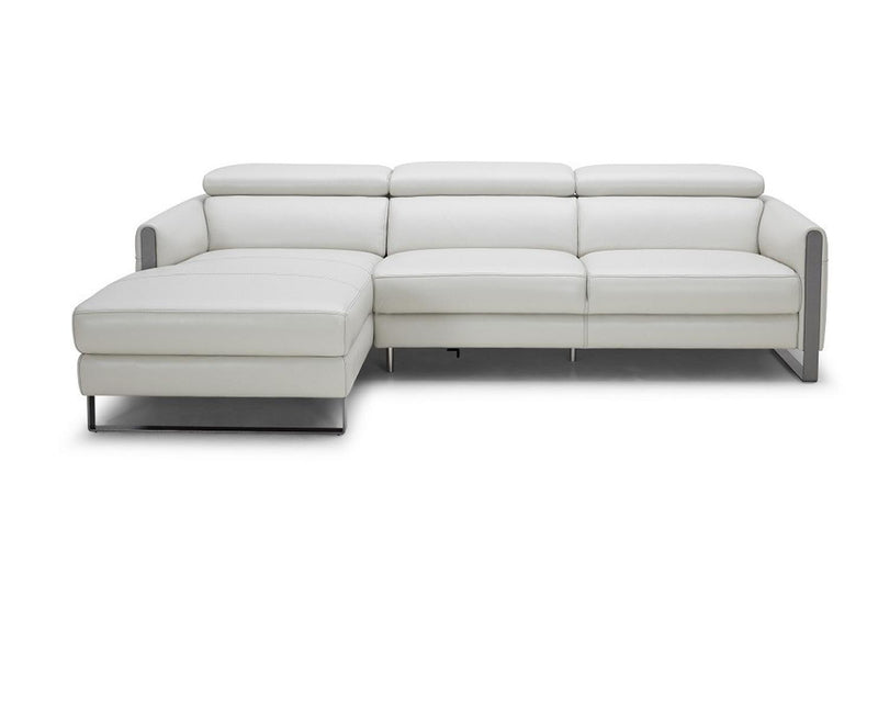 J&M Furniture Vella Left Hand Facing Chaise Sectional in Light Grey image