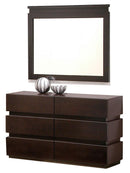 J&M Knotch Dresser and Mirror in Expresso image