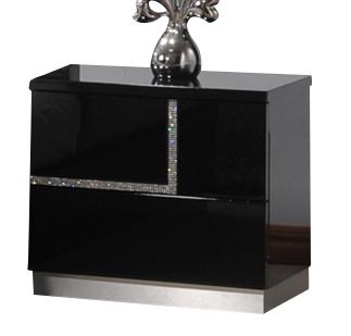 J&M Lucca Right Facing Nightstand in Black Lacquer image