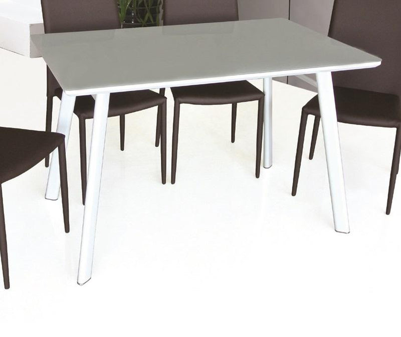 J&M Modern Rectangular Dining Table in White Lacquer image
