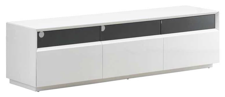 J&M TV023 TV Stand in White High Gloss image