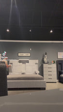 bed with a cup holders