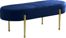 Gia Navy Velvet Bench image