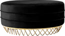 Revolve Black Velvet Ottoman/Coffee Table image