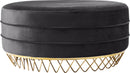 Revolve Grey Velvet Ottoman/Coffee Table image