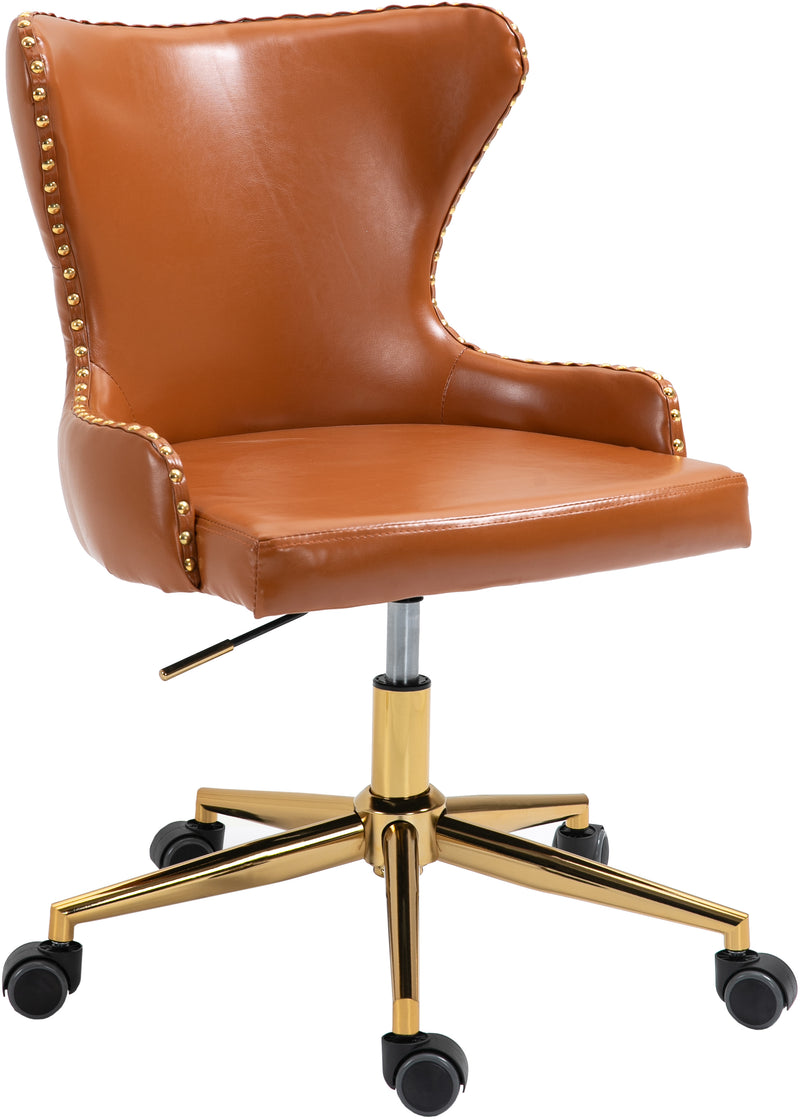 Hendrix Cognac Faux Leather Office Chair image