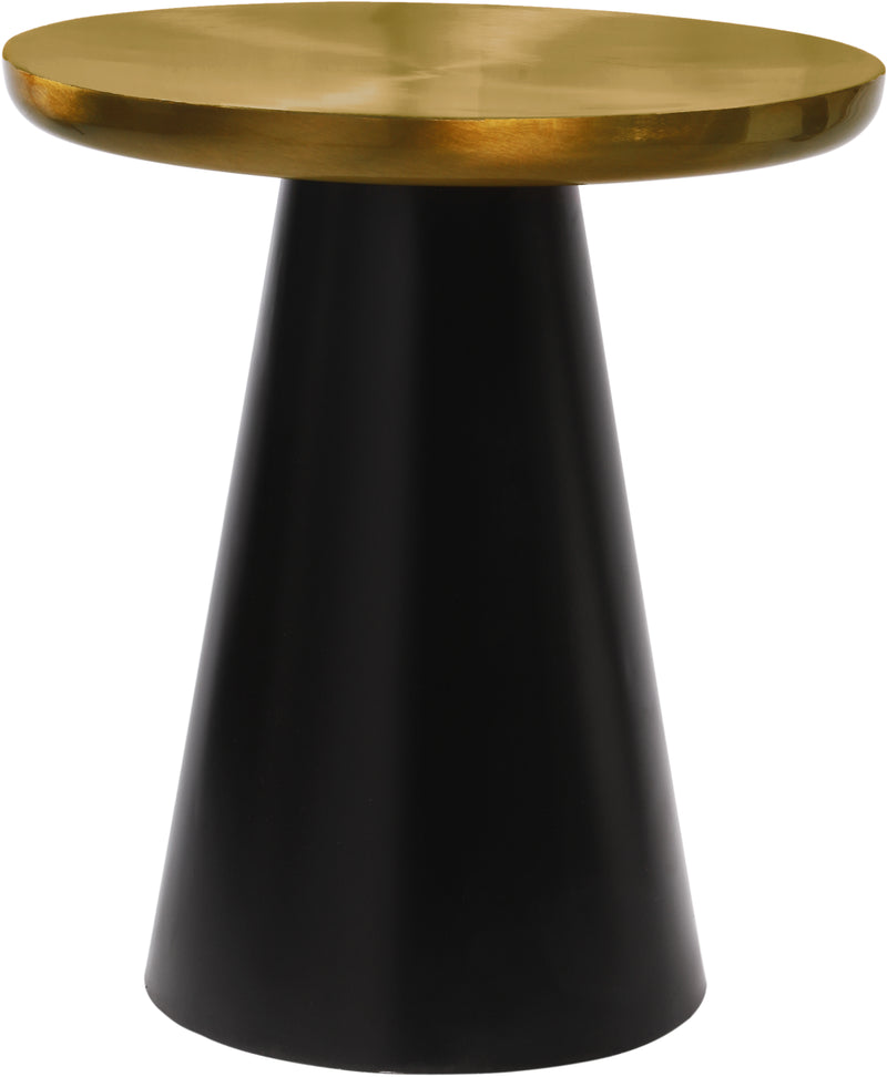 Martini Brushed Gold/Matte Black End Table image