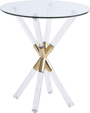 Mercury Acrylic/Gold End Table image