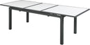 Nizuc White Polywood Outdoor Patio Aluminum Dining Table image
