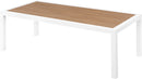 Nizuc Brown Polywood Outdoor Patio Aluminum Coffee Table image