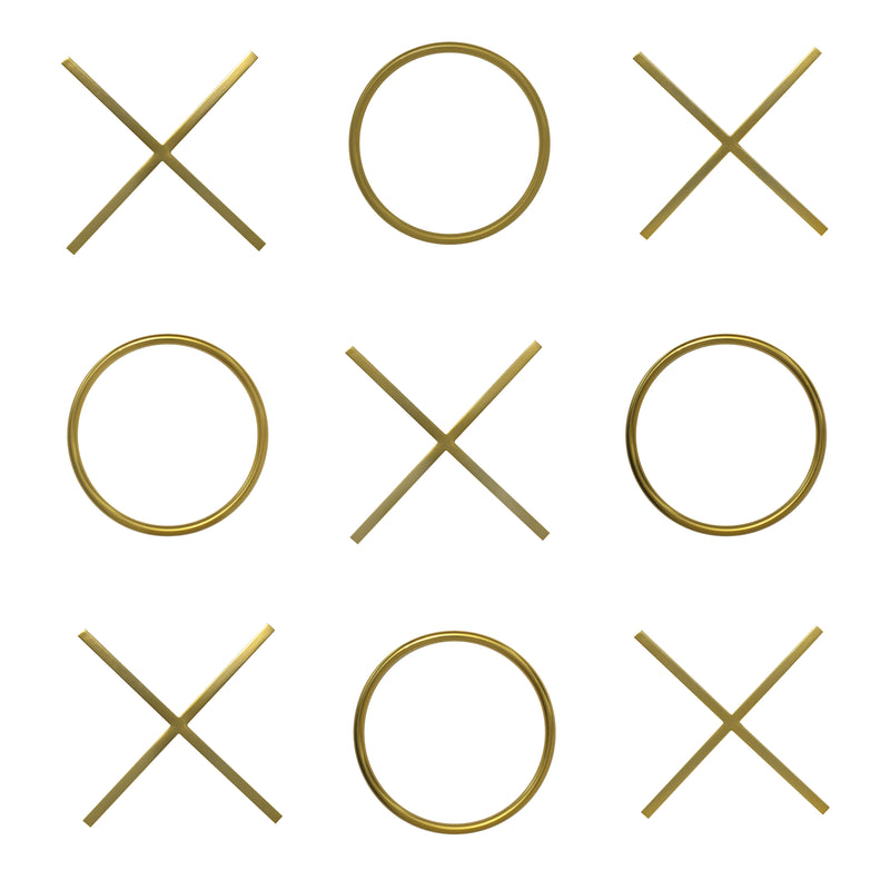 XOXO Gold Stainless Steel Wall Decor image