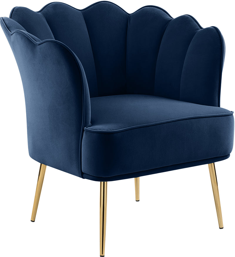 Jester Navy Velvet Accent Chair image