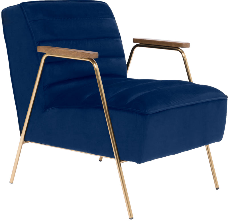 Woodford Navy Velvet Accent Chair image