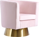 Bellagio Pink Velvet Accent Chair image