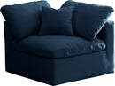 Plush Navy Velvet Standard Cloud Modular Corner Chair image