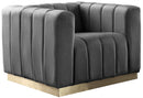 Marlon Grey Velvet Chair image