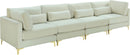 Julia Cream Velvet Modular Sofa (4 Boxes) image