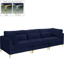 Julia Navy Velvet Modular Sofa (3 Boxes) image