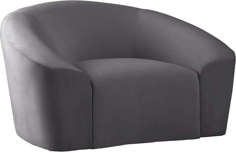 Riley Grey Velvet Chair image