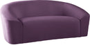 Riley Purple Velvet Loveseat image