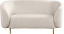 Lavilla Cream Velvet Loveseat image