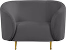 Lavilla Grey Velvet Chair image