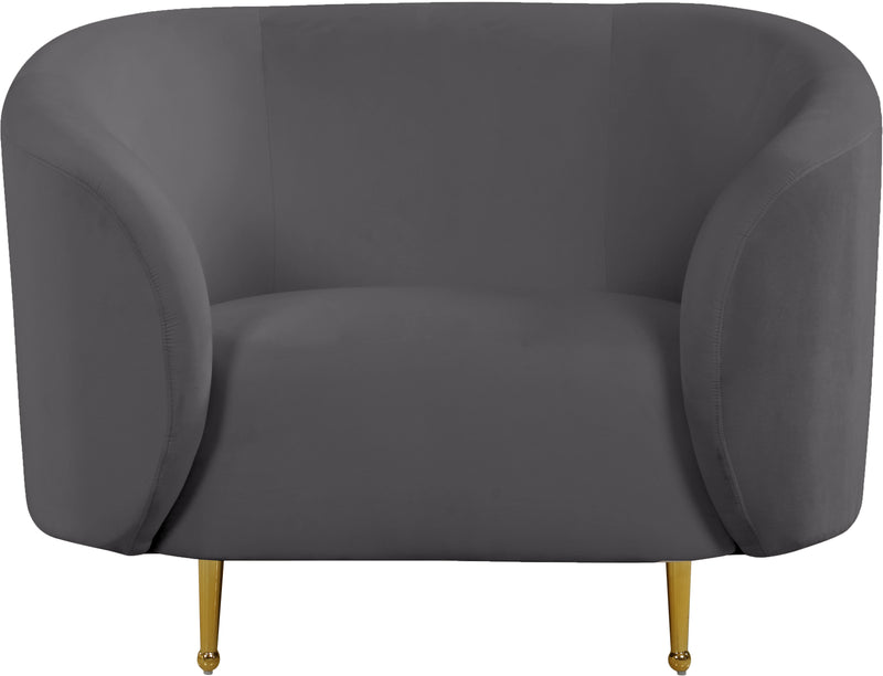 Lavilla Grey Velvet Chair image