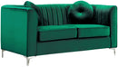 Isabelle Green Velvet Loveseat image