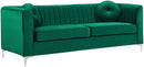 Isabelle Green Velvet Sofa image