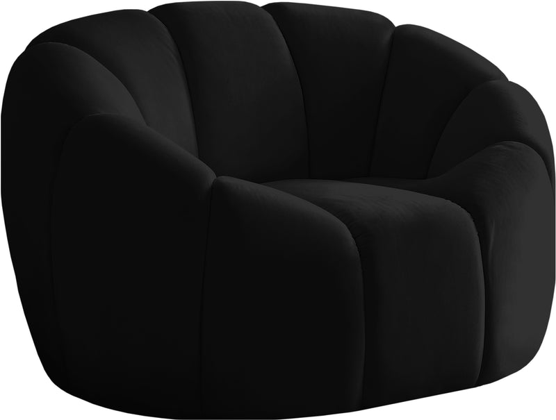 Elijah Black Velvet Chair image