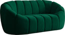 Elijah Green Velvet Loveseat image