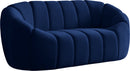 Elijah Navy Velvet Loveseat image