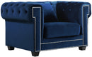 Bowery Navy Velvet Chair image
