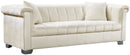 Kayla Cream Velvet Sofa image