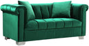 Kayla Green Velvet Loveseat image