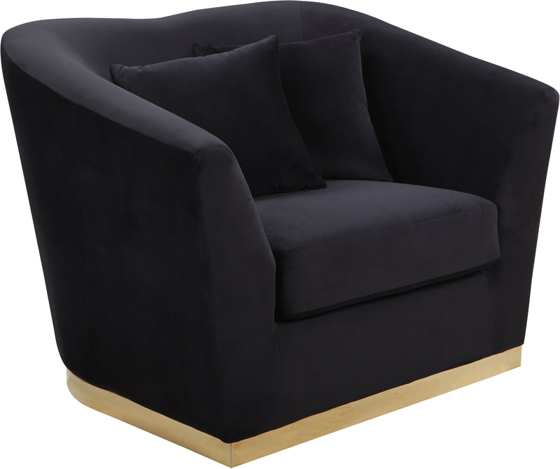 Arabella Black Velvet Chair image