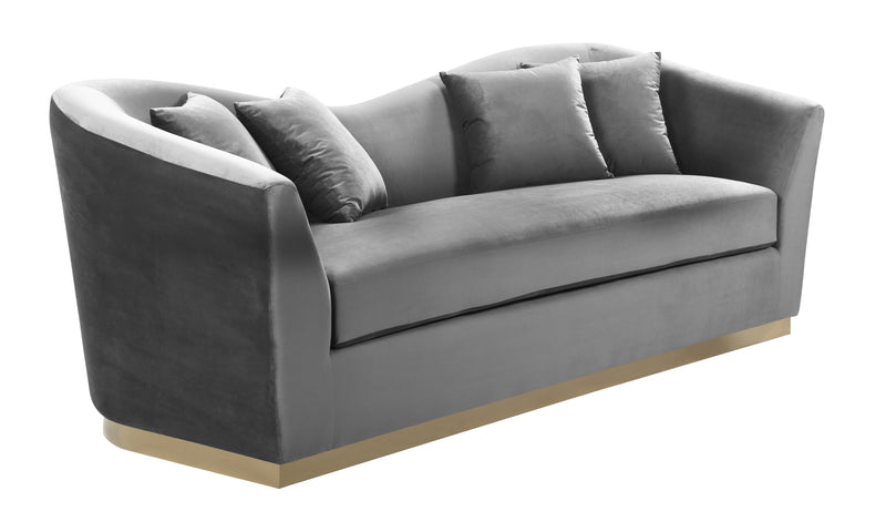 Arabella Grey Velvet Sofa image